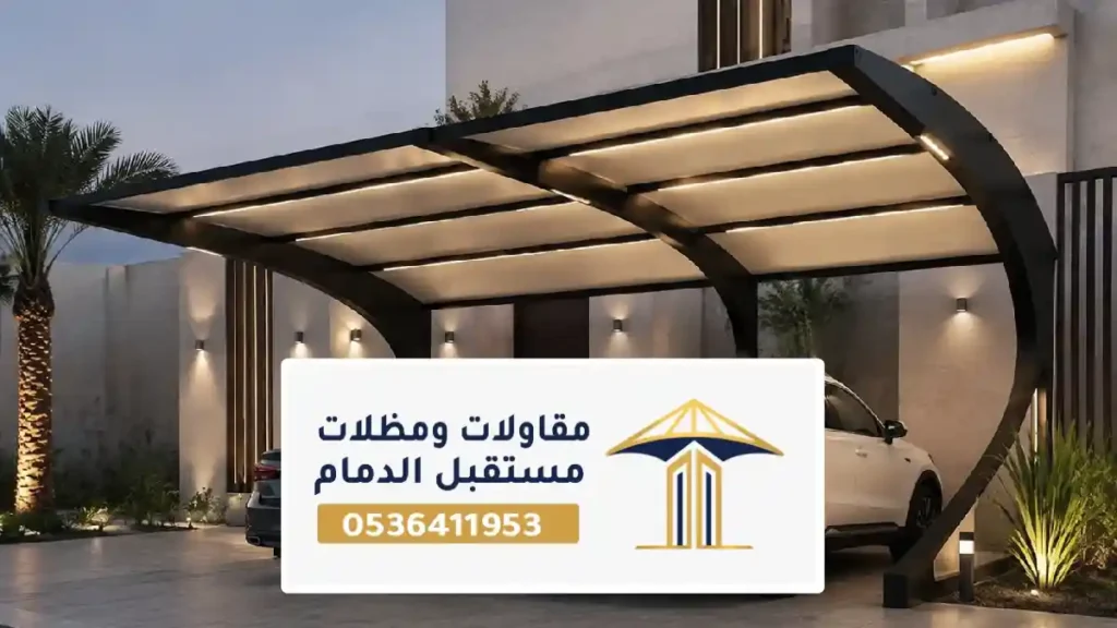 مظلات سيارات الخبر ، تفصيل وتركيب مظلات مواقف السيارات